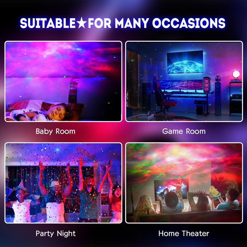 LED Astronaut Starry Sky Projector, Spaceman Galaxy Star Projector Night