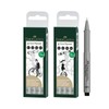 (Faber-Castell) Faber-Castell Eco Pigment Pen Black 4-Piece Set / (파버카스텔)파버카스텔 에코 피그먼트 펜 블랙 4입 세트