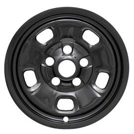 Fuel Rider Set of Four (4) 17 inches Gloss Black ABS Wheel Skins Impostors Wheel Covers Compatible with 2013-2018 Ram 1500 Wheels- Auto Tire Replacement Cap Cover