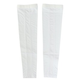 ZEROFIT Ice Mesh Cooling Arm Cover with Anti-Slip Tape ICE MESH Unisex Golf Site Cool Quick Drying UV Protection Summer Cool Touch Stretch Mesh Lightweight Women, white