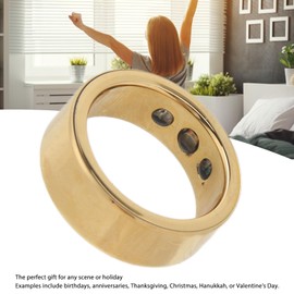 Diydeg Fitness Tracker Smart Ring, Bluetooth Smart Health Ring Impermeable con Frecuencia Cardíaca, Sueño, Oxígeno en Sangre, Temperatura, Rastreador de Actividad para Hombres y Mujeres