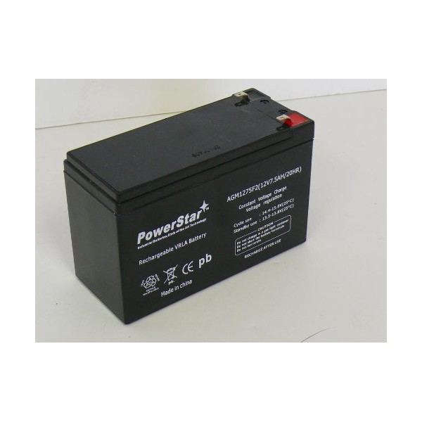 PowerStar-Upgrade 9AH Battery for 12V 8Ah Security Alarm Battery 7Ah GS Portalac PE12V7