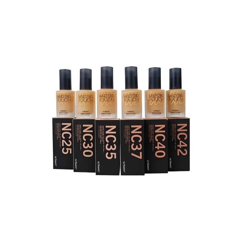 Base Maquillaje Maestro Touch Mate Fps15 De Alta Cobertura