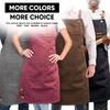 URBAN SOMBRERO Tipsee Chef Kitchen Apron with 3-Pocket Grey Canvas