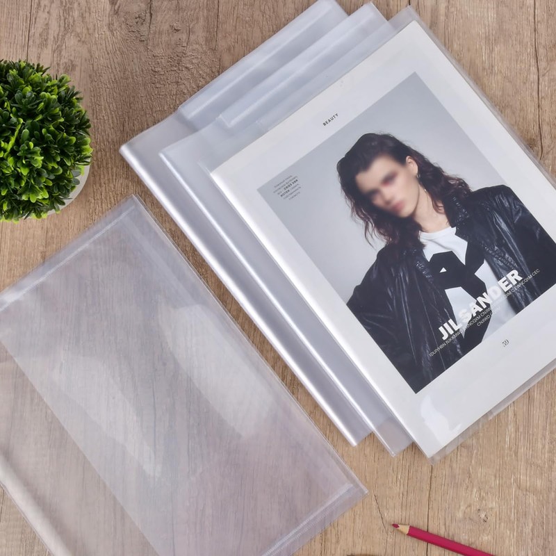 Book Cover A4 Transparent, Pack of 20 Notebook Covers A4