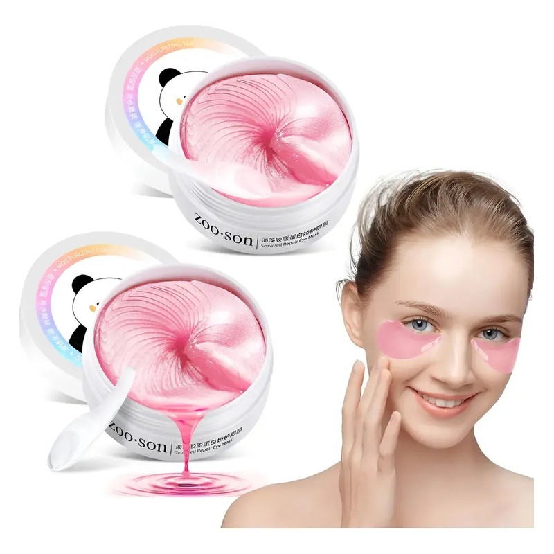 3 Parches Hidrogel Para Ojos Colágeno Anti Ojera Hidratante