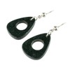 NOVICA Handmade Jade Dangle Earrings Natural .925 Sterling Silver Guatemala