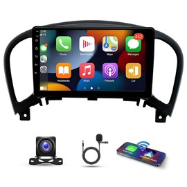 9 Inch Android 13 Car Stereo for Nissan Juke 2010-2014 HD Touch Screen Double Din Car Radio Receiver w/Carplay Android Auto GPS Navigation Wifi Bluetooth FM/AM/RDS Radio SWC Backup Camera Mic, 2+32G
