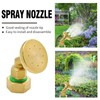 MDEOOSKY 1 Pcs Brass Misting Spray Nozzle 8-Holes Adjustable Water