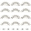 Hocansen 12 PCS Shell Cup Handles 81mm Metal Drawer Pull