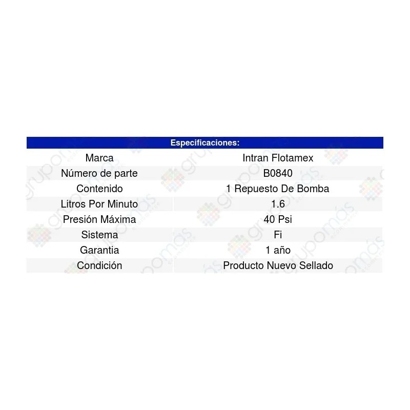 Repuesto Bomba Gasolina Toyota Highlander 01-03 Intran