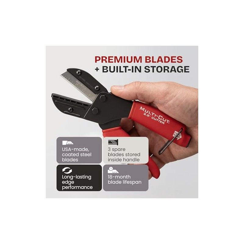 Ronan Multi-Cut Industrial Cutter – Heavy-Duty Blade for Plastic, Rubber,