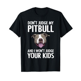 Cute Pitbull For Men Women Kids Pitbull Terrier Dog Lover T-Shirt