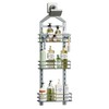 Orimade Adjustable Anti-slip Shower Caddy Overhead, Rustproof Hanging Shower Organizer