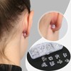 850 Pcs Rubber Earring Backs for Studs 8 Styles Clear
