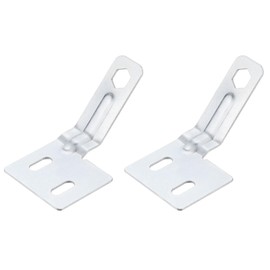 uxcell Bifold Door Hardware, 2-Pack Bi-Fold Door Surface Aligner, Bifold Closet Door Hardware Repair Part Kit for Sliding Wardrobe Doors Folding Door, Silver