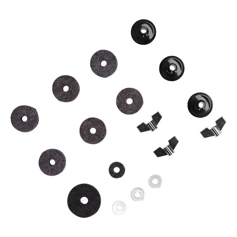18PCS Cymbal Replacement Accessories HiHat Clutch Felt Cymbal Sleeves with