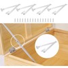 Pxyelec 4 pcs Support Stay Hinges, Furniture Cupboard Hinges, Stainless