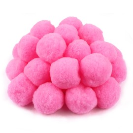 TOAOB Pack of 30 Pompoms for Crafts, Large, 5 cm, Pink Pompom, Fluffy Plush Set, Balls, Art Bobble for Decorating, Decorating, Sewing, DIY, Fun, Creative Crafts