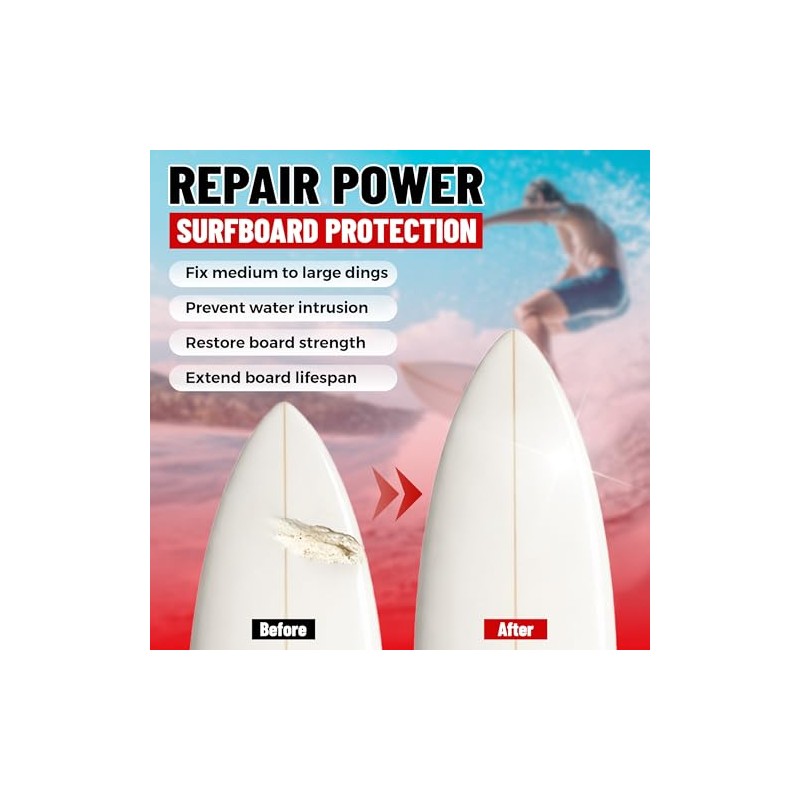 Ding All Polyester Repair Kit for Surfboards - 4 Oz