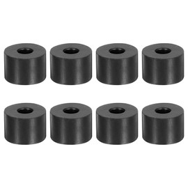 uxcell 8Pcs 1-1/8" OD x 3/8" ID x 3/4" Thick Round Rubber Washers Flat Rubber Spacer Bushing for Home Appliances Cars Boat Accessories