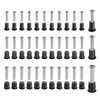 uxcell 36 Pairs M4 M5 M6 Neoprene Well Nuts with