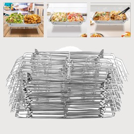 Chafing Wire Rack Buffet Stand - 24 Pack Chafing Dish Wire Racks Only Full Size Racks For Dish Serving Trays Food Warmer Catering Supplies for Parties Occasions Events