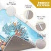 Coastal Coral Dish Drying Mat 18x24 inch Starfish Shell Fast
