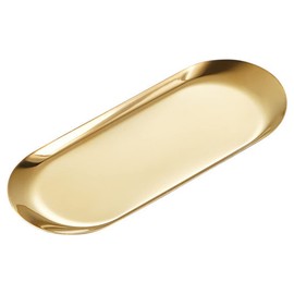 lifactlab. Cash Tray, Coin Tray, Hot Towel, Place, Fishing Tray, Stainless Steel (Width 9.1 inches (23 cm), L Size, Gold)