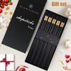 GLAMFIELDS 5 Pairs Premium Chopsticks Reusable Dishwasher Safe 9.5 Inch