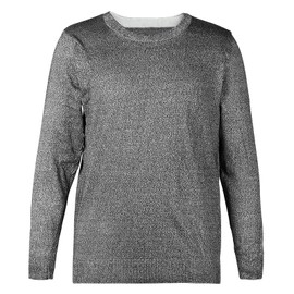 Leapiture Level 5 Protective Long Sleeve Heavy Duty Cut Resistant Clothing Cut Resistant Safety Hand Shirts Protective Gear (XXL), gray