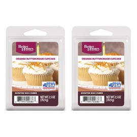 Better Homes and Gardens Multi Pack Scented Wax - Orange Buttercream Cupcake(2) Wild Berry Cheesecake(2)