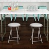 Lavish Home Folding Bar Stools – Set of 2 Heavy-Duty