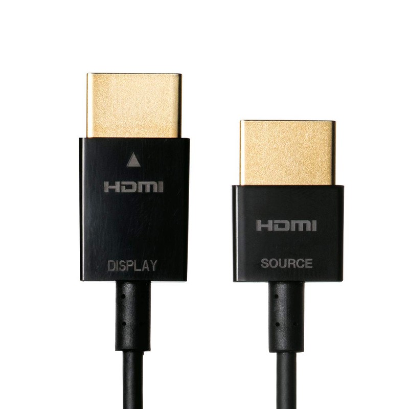 Sanwa Direct 500-HD022-5 HDMI Cable, Slim Cable, 4K/30Hz, 5m