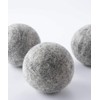 b2c Felt Dryer Balls, Pack of 3 (Gray) | Wool