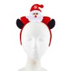 Lux Accessories Red Santa Claus White Beard Black Horn Holiday