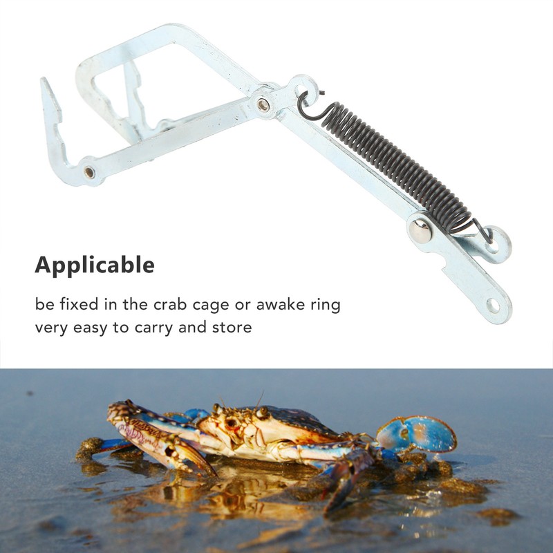 10pcs Stainless Steel Crab Grabber Rustproof Seafood Grabber with Spring