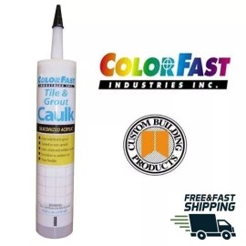 ColorFast SANDED Tile & Grout Caulk * Color Matched POLYBLEND * You Pick Color * - #386 Oyster Gray