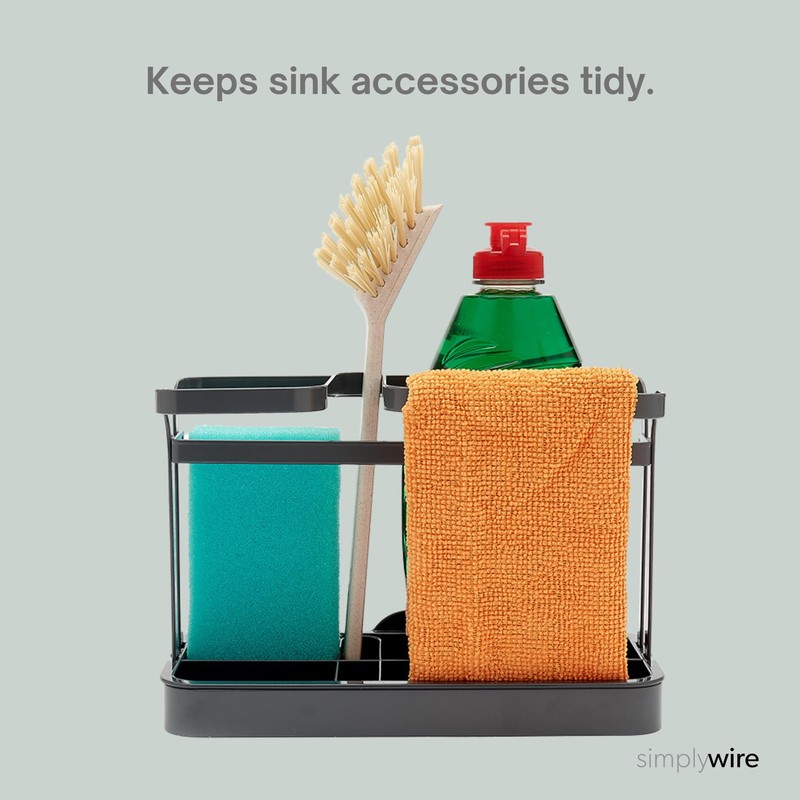 simplywire – Sink Tidy/Caddy – Retro Flat Wire Kitchen Sink