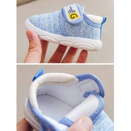 DEBAIJIA Toddler Shoes 3-18 M Baby First-Walking Children's Shoes Boys Non-Slip Mesh Breathable Lightweight TPR Slip-On Trainers - Pink -