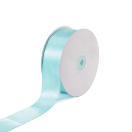 Creative Ideas Solid Satin Ribbon, 1-1/2"/50 yd, Aqua
