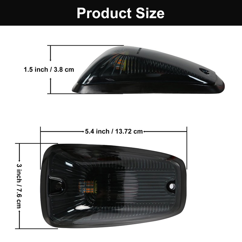 FOUFLY Roof Cab Marker Lights, Top Clearance Running Lights 12V,