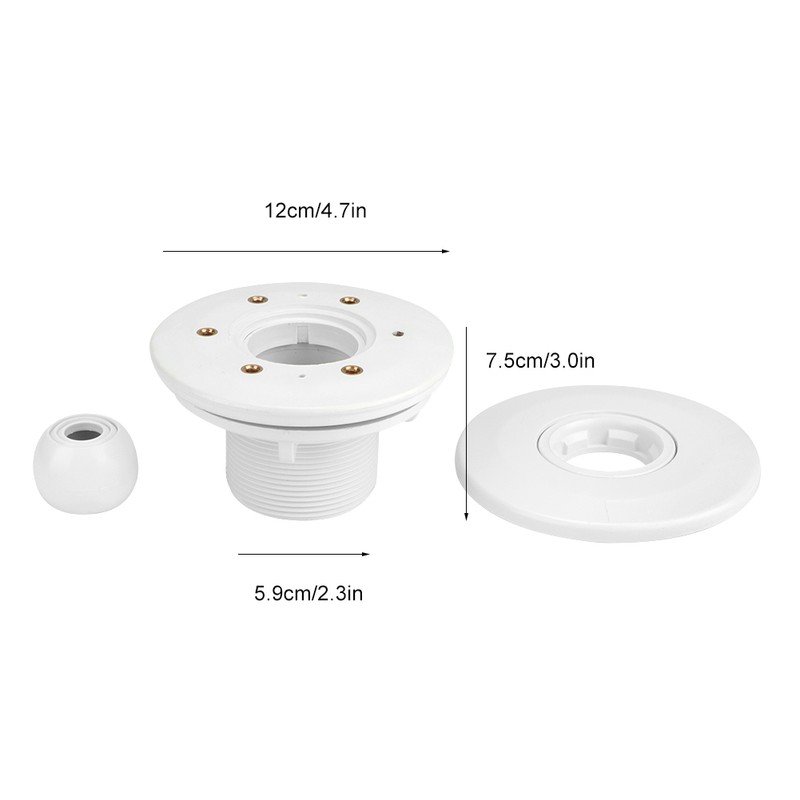 2in 360 Degree Rotatable Swimming Pool SPA Massage Nozzle Return