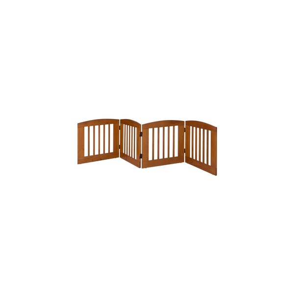 Freestanding Pet Gate Hollywood Regency Design, Wood Bifold Gate, Portable