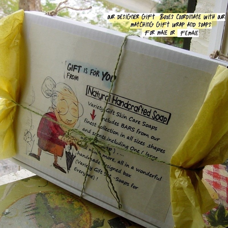 Gift Set Artisan Variety Natural Soap Set includes from our