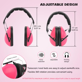 Kids Noise Cancelling Headphones, Ear Protection Earmuffs for Sensory Autism, Toddler, Children, Hearing Protection Noise Reduction Sound Proof Earmuffs/Headphones for Concerts, Air Shows, Fireworks