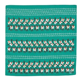 Musumi Furoshiki Chief, Yumeji Takehisa, Four Leaf Cloth, Green, 18.9 inches (48 cm), Cotton