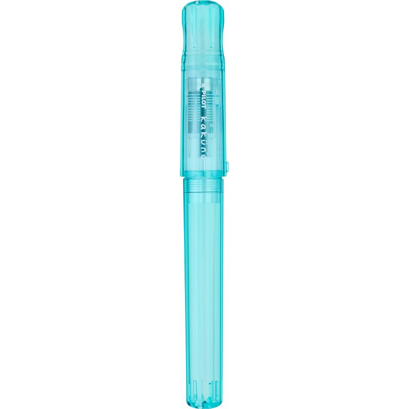 PILOT Pluma Fuente Kakuno, barril color aqua traslúcido, punto mediano,