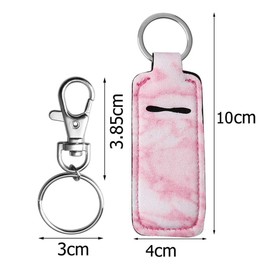 Pengxiaomei 5 Pcs Chapsticks Holder Keychain Stocking Stuffers for Teen Girls Women Lip Balm Holder Chapsticks Keychain Holder for Lipstick