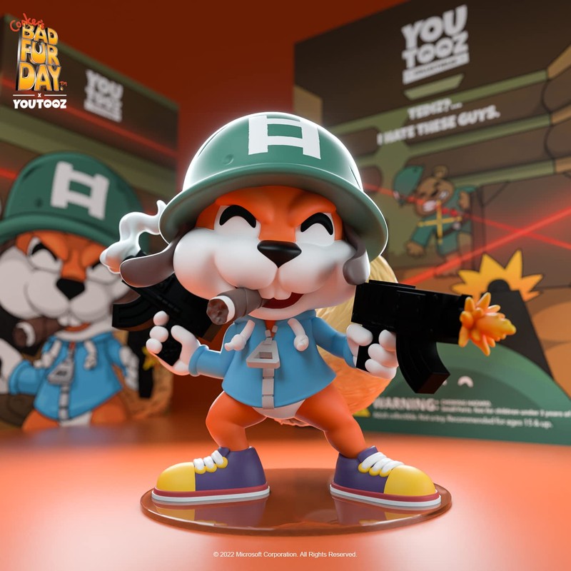 Youtooz Conker's Bad Fur Day Vinyl Figure Soldier Cronker 12cm
